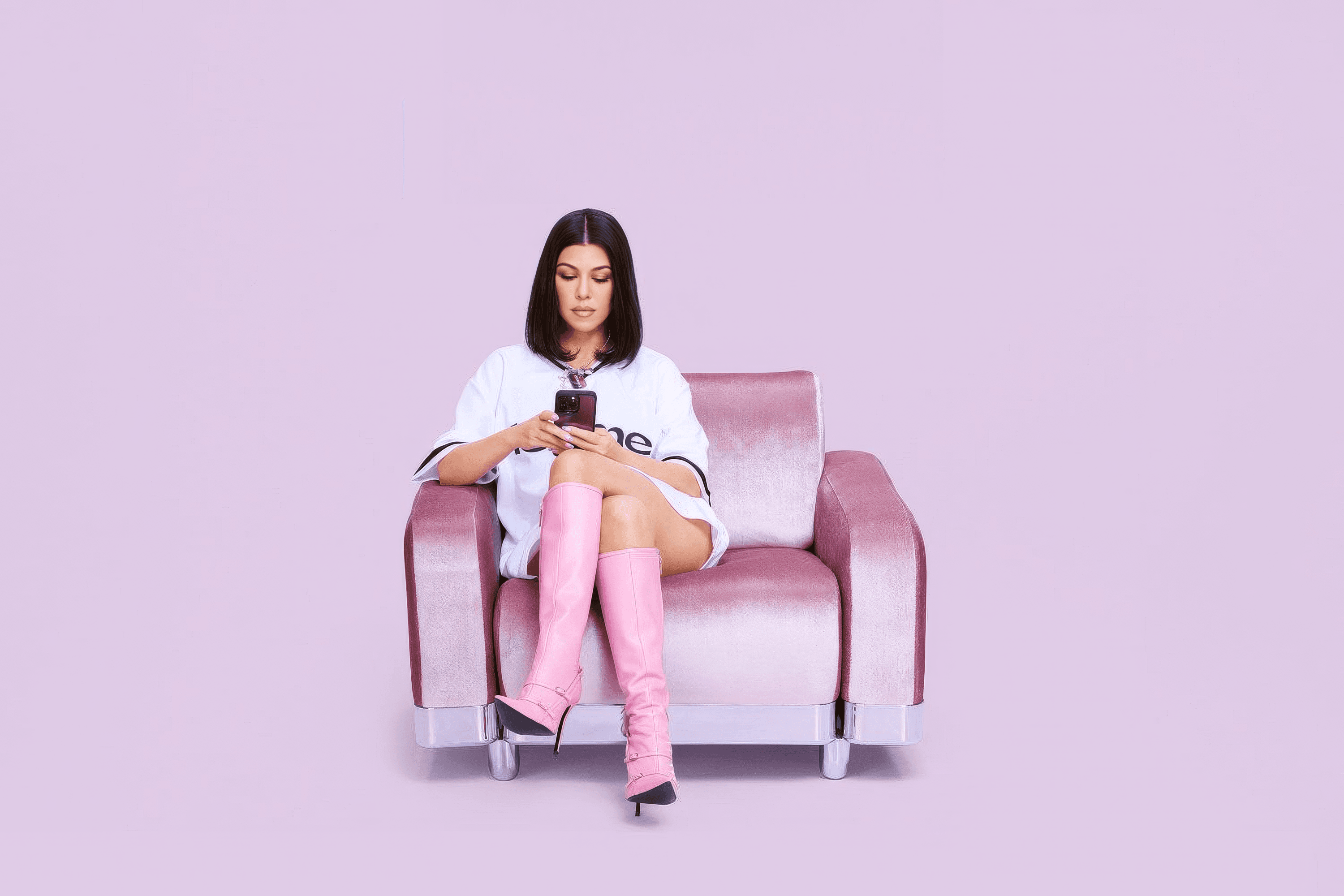 Lemme brand style guide spread showing a barcode-patterned page beside an illustrated oval-framed portrait of a woman.