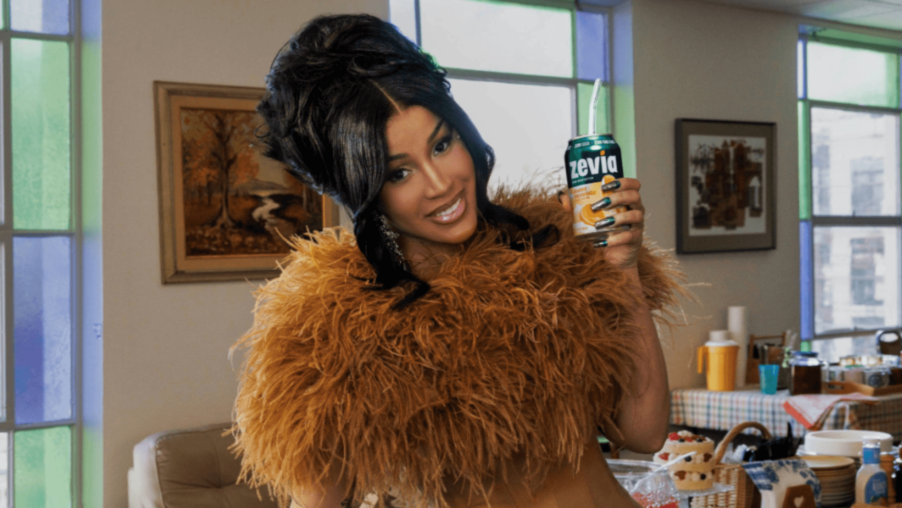Cardi B Zevia Advertisement